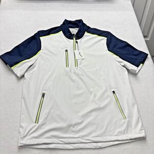 Above The Links Shirt Men Large 1/4 Zip Pullover Performance Golf NWT